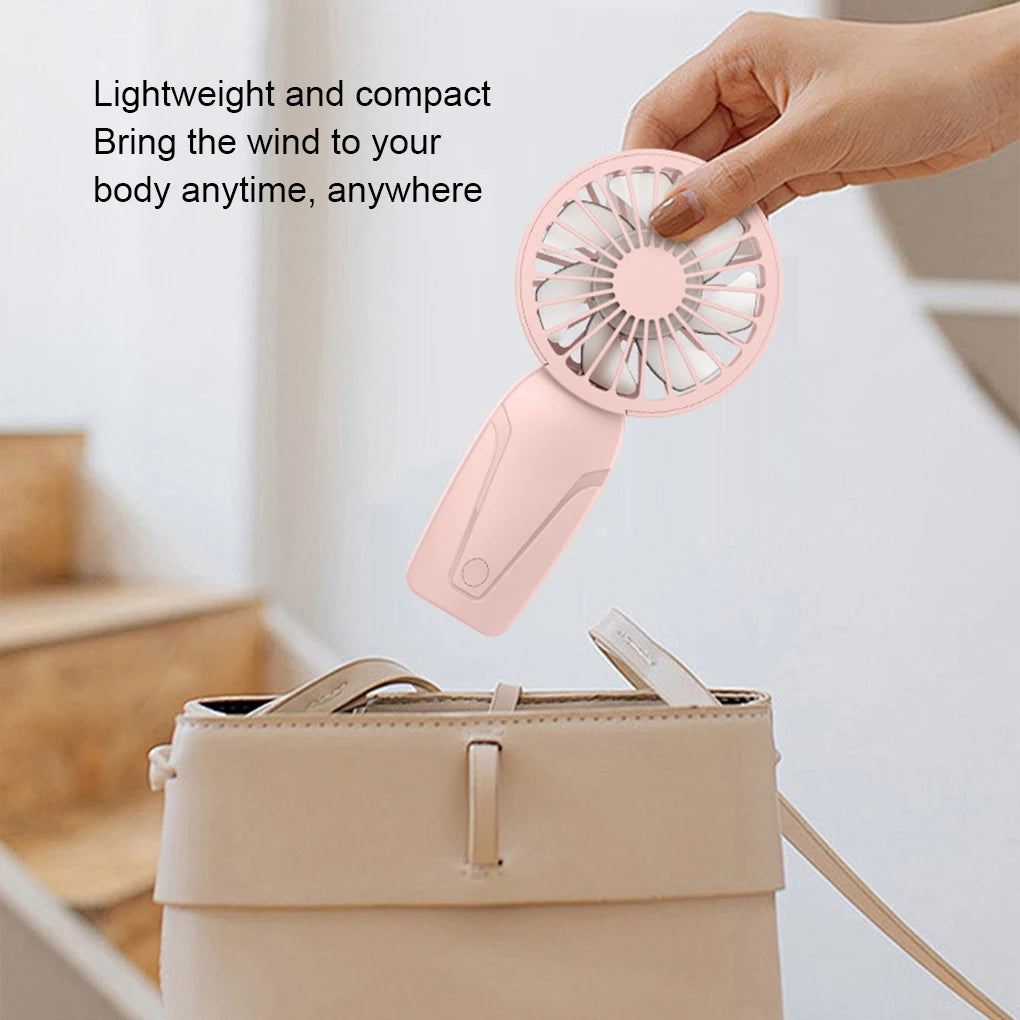 🌬️ Mini Ventilateur de Poche Rechargeable – Petit,, Mignon et Toujours Prêt à Vous Rafraîchir ! ☀️