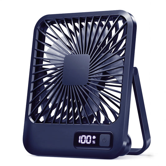 🌬️ **5-Speed Rechargeable Mini Fan – Foldable, Silent, and Always Ready to Cool You Down!**