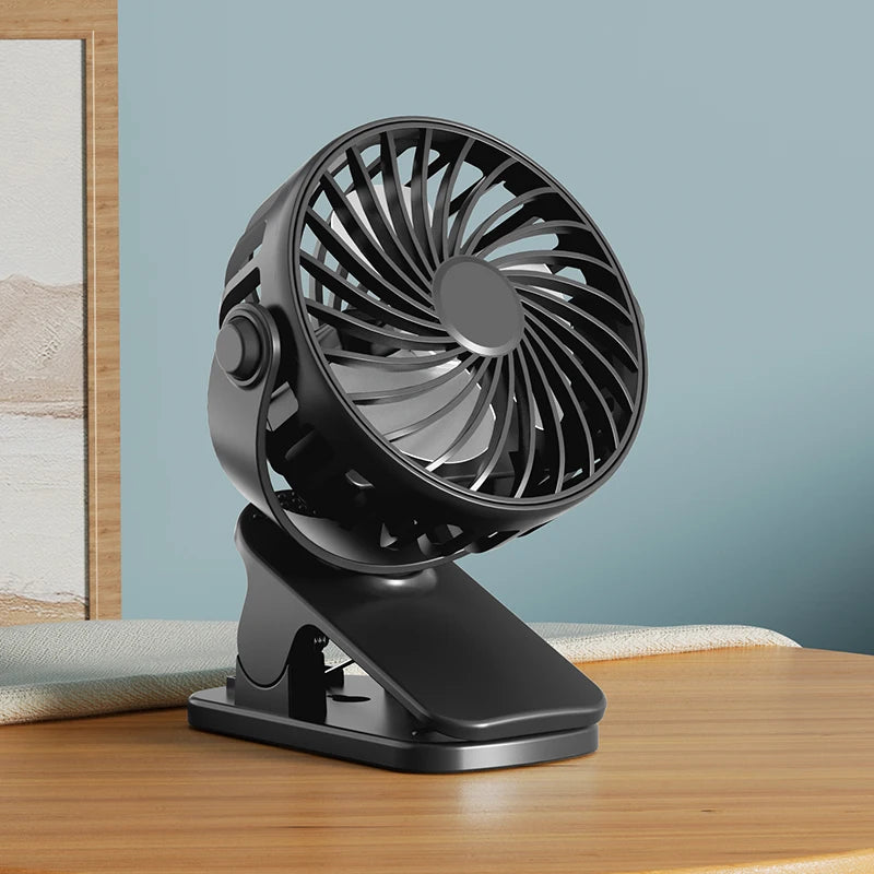 ❄️ Rechargeable Clip-on Fan – Powerful Cooling, Wherever You Go! ❄️