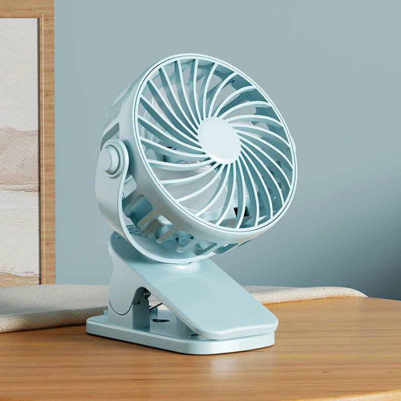 ❄️ Rechargeable Clip-on Fan – Powerful Cooling, Wherever You Go! ❄️